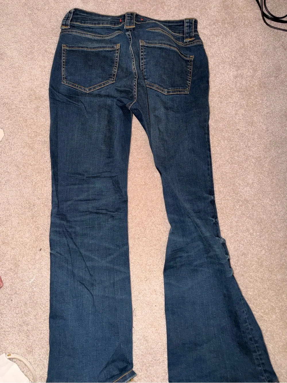 Zara Dark Blue Flared Jeans